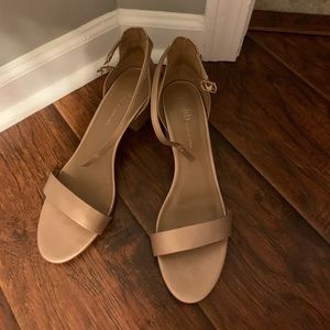 Gold strapped sandals